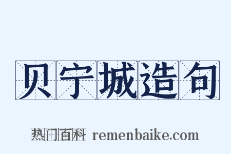贝宁城造句是什么意思的图片